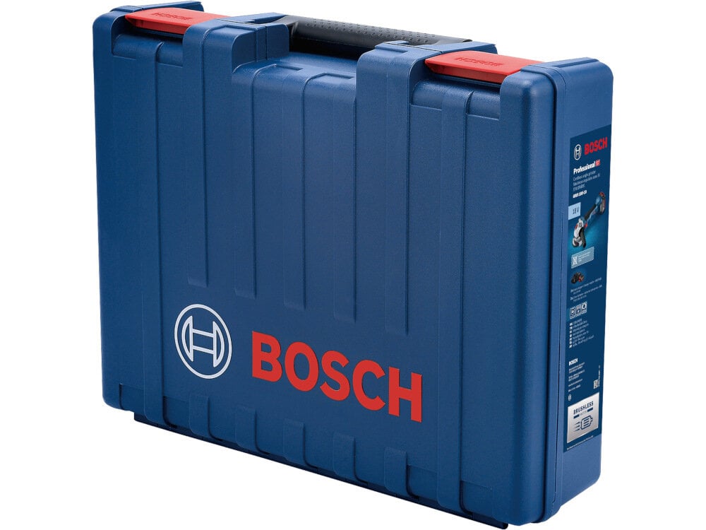 Szlifierka kątowa BOSCH Professional GWS 180-LI 06019H9021 wysokiej klasy elektronarzedzie walizka transportowa z bardzo mocnego tworzywa sztucznego wytrzymale nauszkodzenia mechaniczne