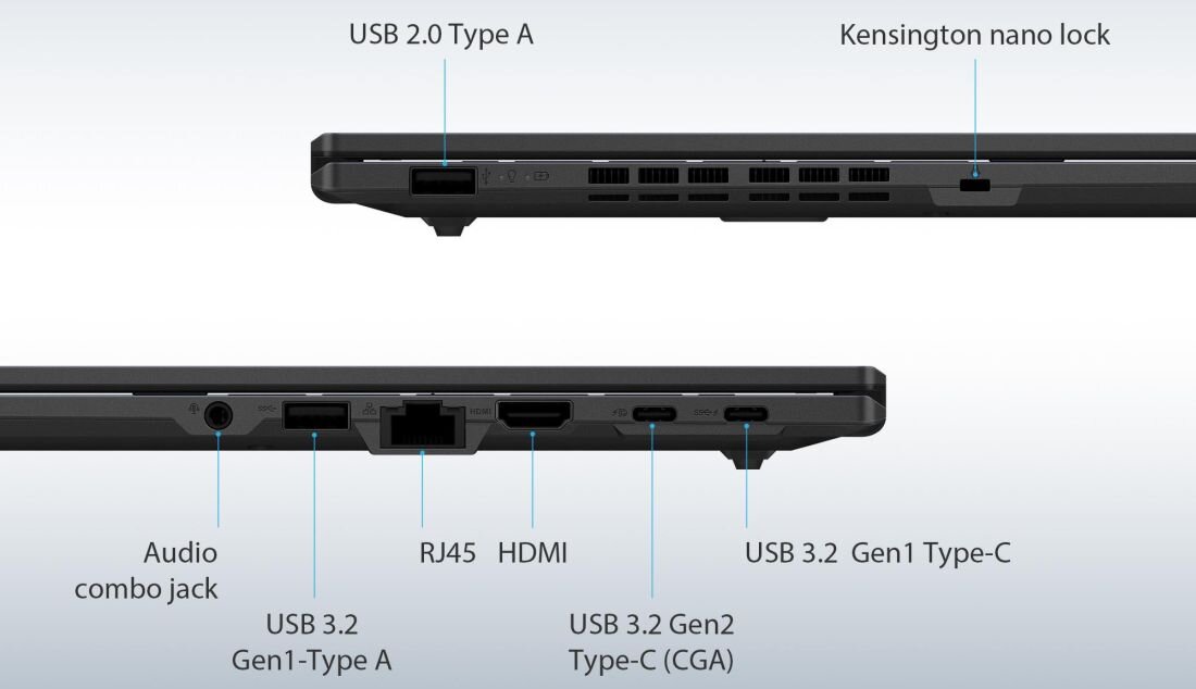 Laptop ASUS ExpertBook B1 B1502CBA  - USB Type-A, USB Type-C i wyjście HDMI  