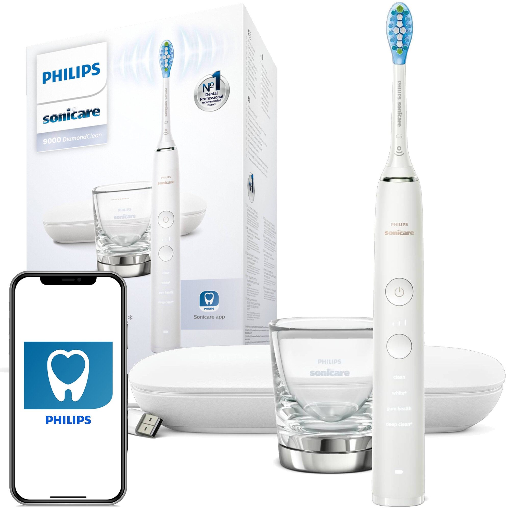 Szczoteczka soniczna PHILIPS Sonicare DiamondClean 9000 HX9911/27