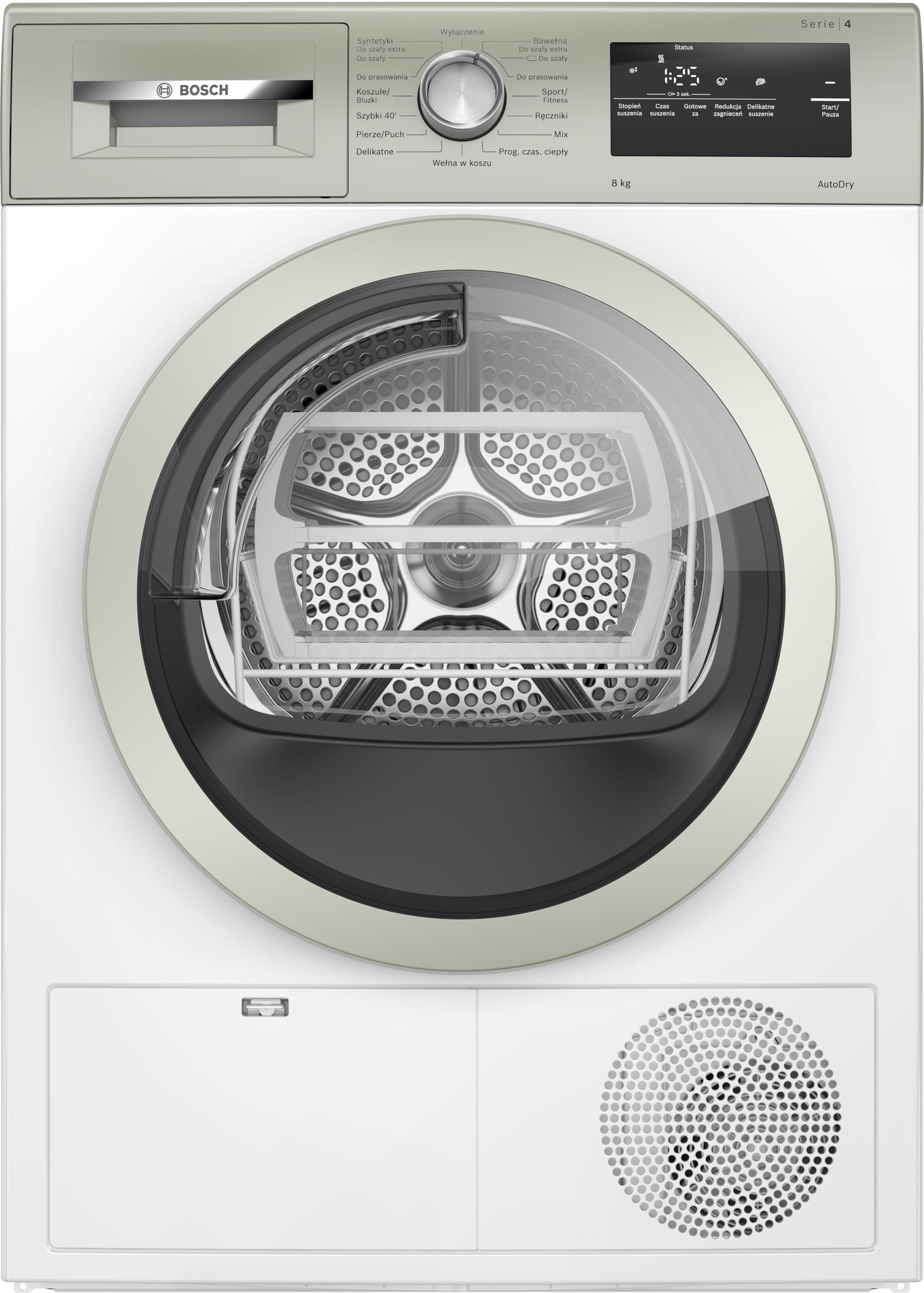 Suszarka BOSCH WTH85VMXPL Serie 4 z pompą ciepła 8 kg AutoDry