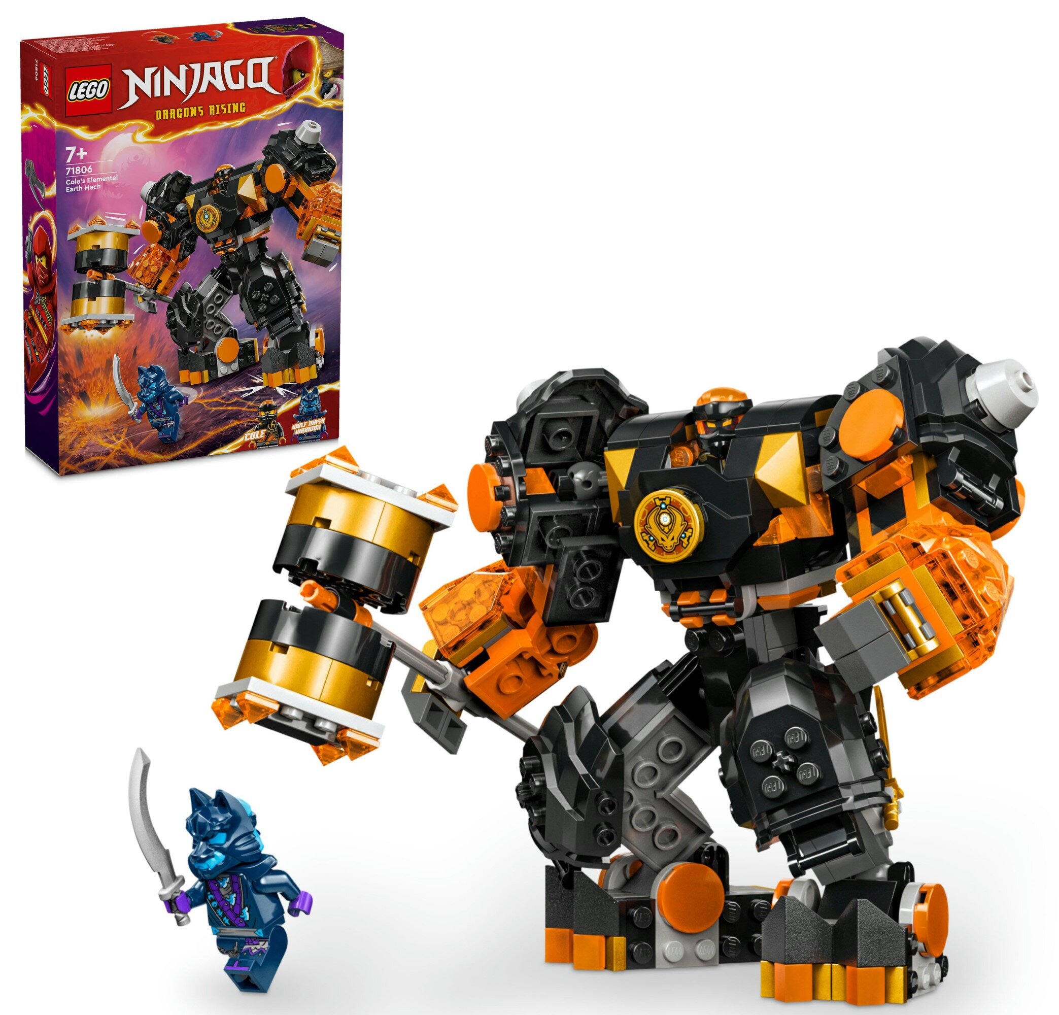 LEGO 71806 NINJAGO Mech żywiołu ziemi Cole'a – sklep internetowy