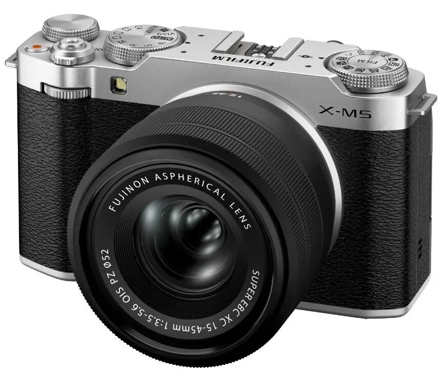 Aparat bezlusterkowy FUJIFILM X-M5 Srebrny + Obiektyw XC 15-45mm f