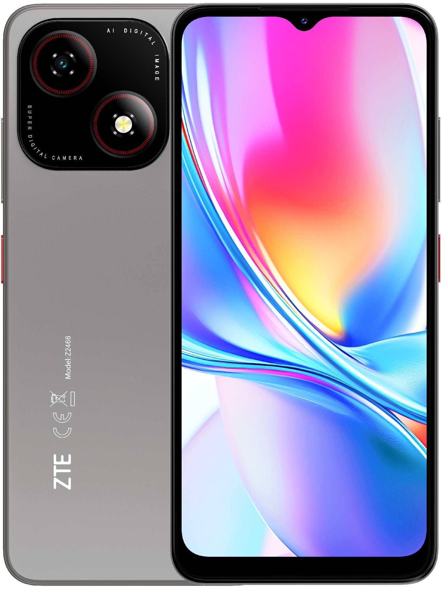 Smartfon ZTE Blade A35e 2/64GB 6.52” 60Hz Szary – sklep