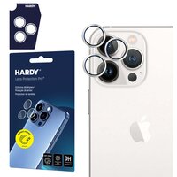 Szkło hartowane na obiektyw 3MK Hardy Lens Protection Pro do Apple iPhone 14 Pro/14 Pro Max Srebrny