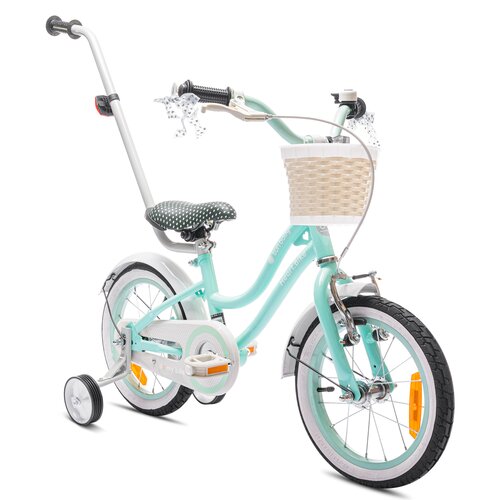 Rower dziecięcy SUN BABY Heart Bike 14 cali dla dziewczynki Miętowy – sklep  internetowy Avans.pl