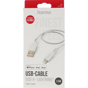 Kabel USB - Lightning HAMA Flexible 1.5 m Biały – sklep internetowy Avans.pl