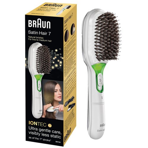 Szczotka jonizująca BRAUN BR750 Satin Hair 7 Iontec Biało-zielony – sklep  internetowy Avans.pl