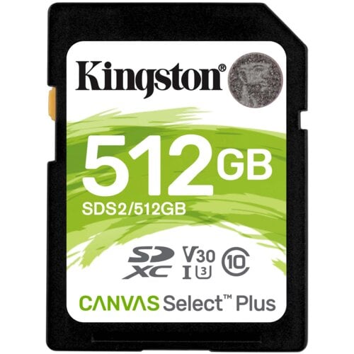Karta pamięci KINGSTON Canvas Select Plus SDXD 512GB – sklep internetowy  Avans.pl