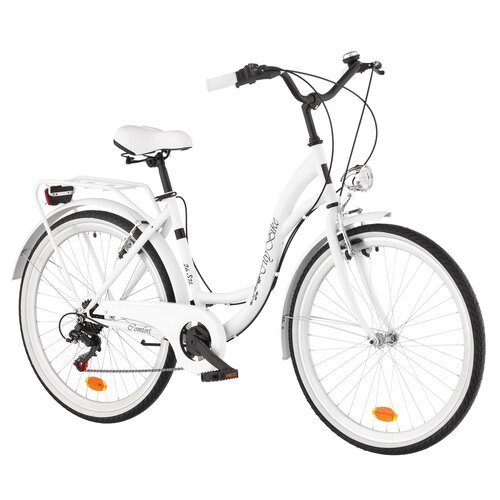 Rower miejski DAWSTAR Citybike S7B 26 cali damski Biały – sklep internetowy  Avans.pl