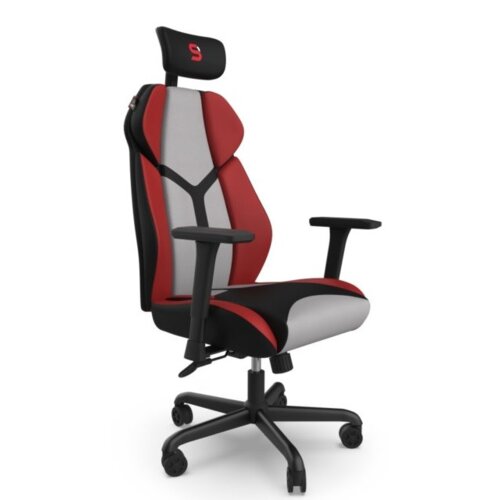 Fotel SPC GEAR EG450 Szaro-czerwony – sklep internetowy Avans.pl