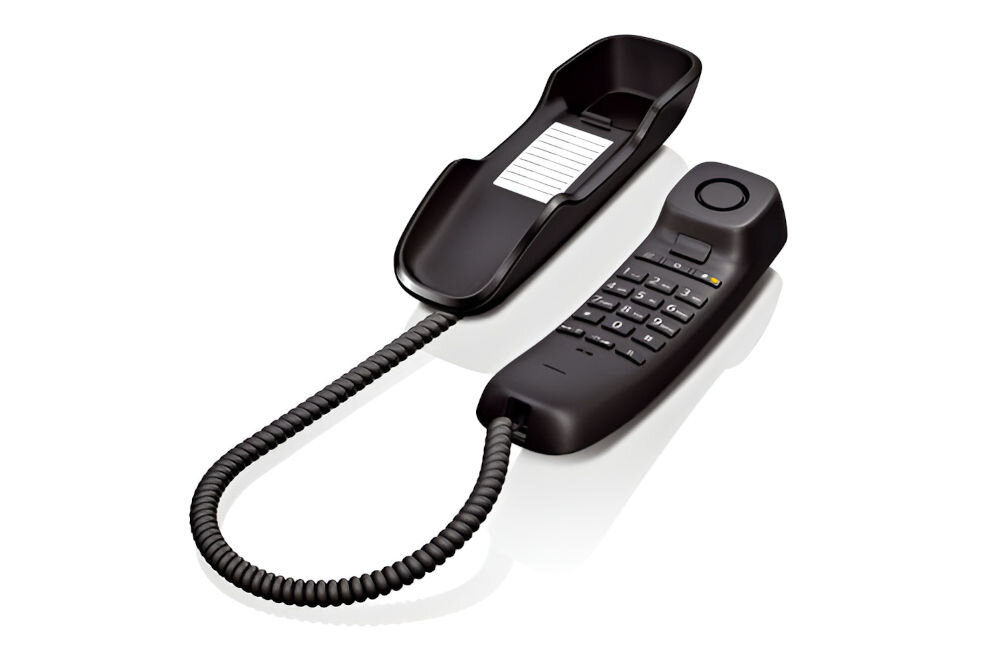 Telefon GIGASET DA210  możliwość zaprogramowania 10 numerów szybkiego wybierania powtarzanie wybierania ostatniego numeru do 21 cyfr ergonomiczna klawiatura możliwość montażu na ścianie nie wymaga zasilacza zasilanie z linii telefonicznej dociążona podstawa