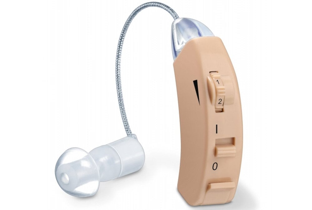 Aparat słuchowy BEURER HA 50 Medical trzy różne nasadki dopasowanie kształt słyszenie komfort noszenie bateria zestaw komplet wygoda