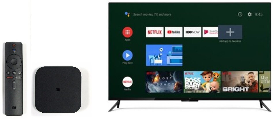 Odtwarzacz multimedialny XIAOMI MI Box S Smart TV - smart tv