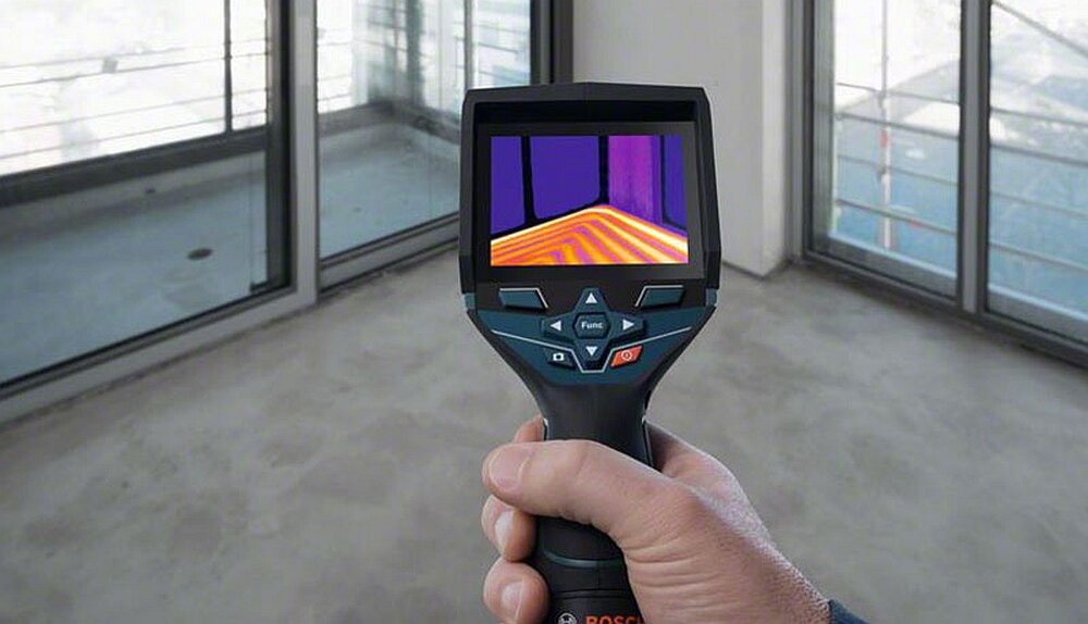 Kamera termowizyjna BOSCH Professional GTC 400 C  praca ekran pomiar zakres aplikacja 
