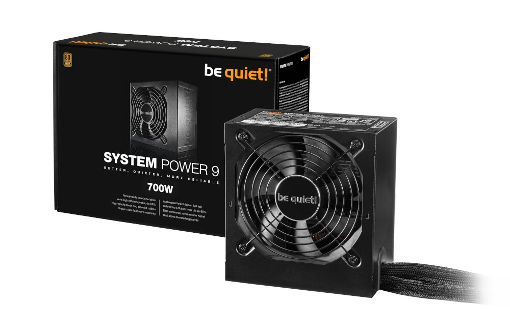 ZASILACZ ATX BE QUIET SYSTEM POWER 9 700W CM 80+BRONZE jakość wydajność złącza