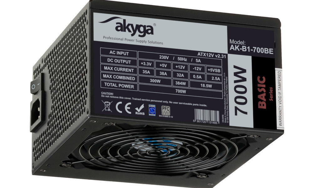 AKYGA AK-B1-700 Black Edition 700W bok