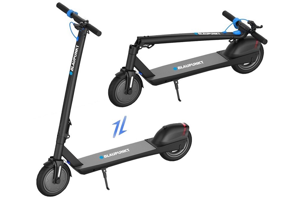 HULAJNOGA ELEKTRYCZNA BLAUPUNKT ESC608 CZARNA ładowanie akumulatora dystans zasięg 20km 6Ah