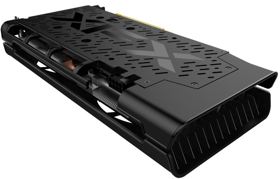 Karta graficzna XFX Radeon RX5600 XT THICC II Pro 6GB - wydajne chłodzenie technologia zero DB masywny radiator dwa wentylatory