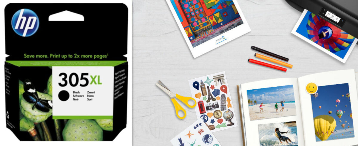 HP 305 XL Instant Ink Czarny 4 ml 3YM62AE