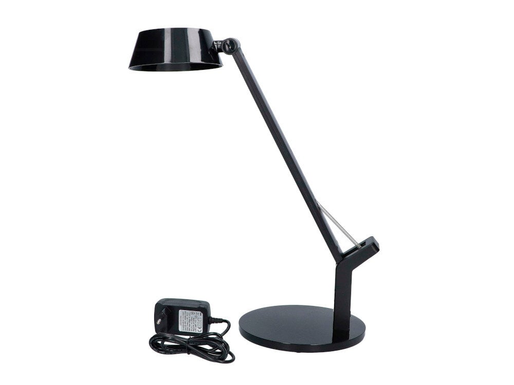 Lampka biurkowa MAXCOM Lumen ML4400 Czarny w czarnym kolorze energooszczędne oświetlenie typu LED 48 diod o mocy 8 W