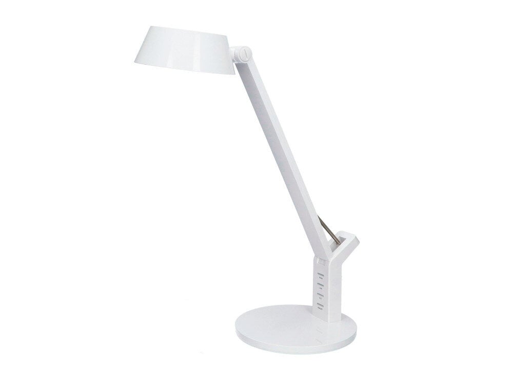 Lampka biurkowa MAXCOM Lumen ML4400 Biały w białym kolorze energooszczędne oświetlenie typu LED 48 diod o mocy 8 W