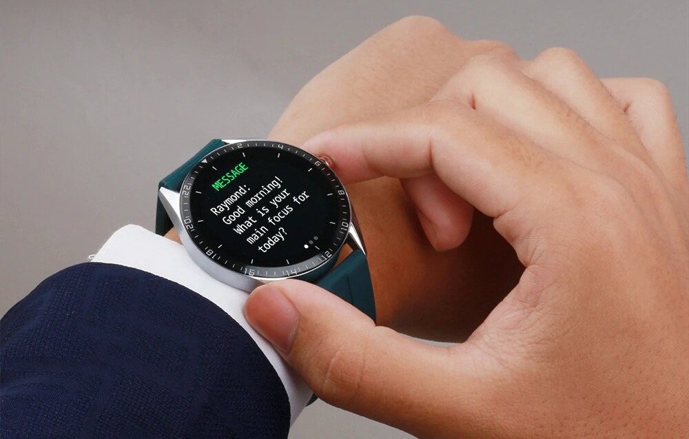 Smartwatch KUMI GW16T  ekran bateria czujniki zdrowie sport pasek ładowanie pojemność rozdzielczość łączność sterowanie krew puls rozmowy smartfon aplikacja 