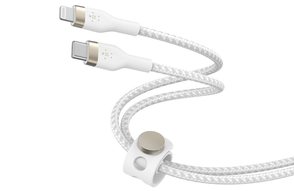 Kabel USB Typ-C - Lightning BELKIN Braided Silicone odporność wytrzymałość trwałość