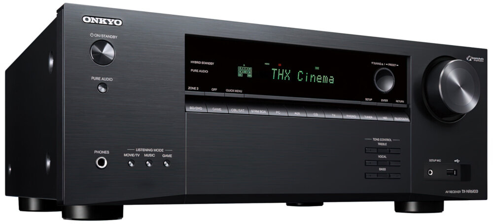 Kino domowe ONKYO TX-RN6100B + TAGA TAV-606 v.3 - dźwięk