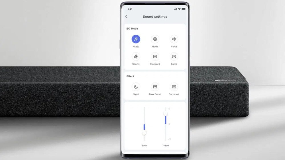 Soundbar TCL X937U  - aplikacja