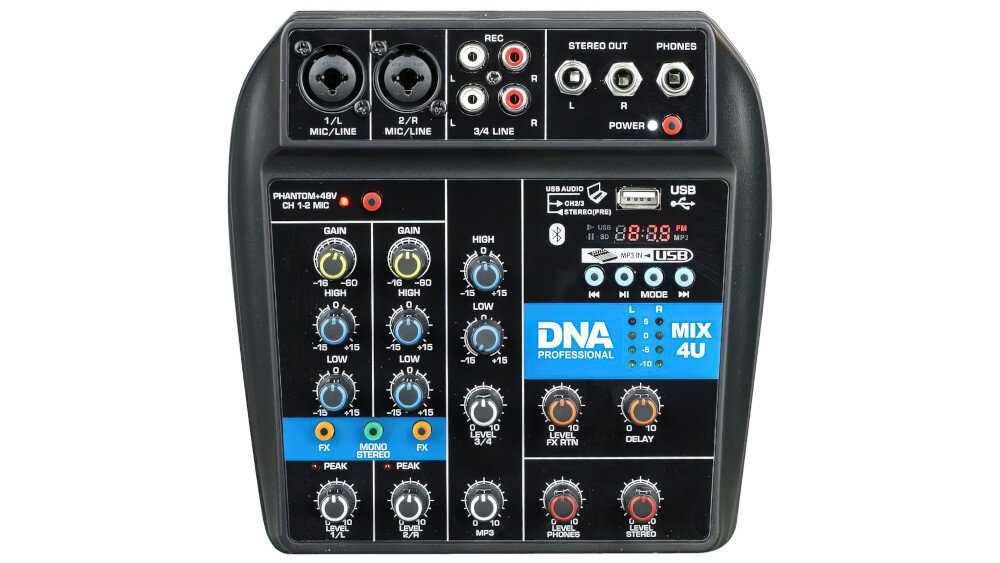 Mikser audio DNA Mix 4U - wykonanie