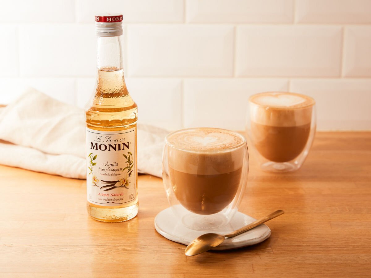 Zestaw syropów do kawy MONIN Mini Set 3 x 50 ml przepisy przykłady