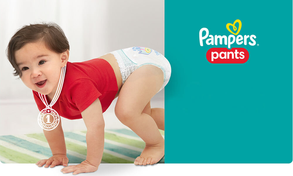 Pieluchomajtki PAMPERS Pants Psi Patrol 4 (72 szt.) na dziecku