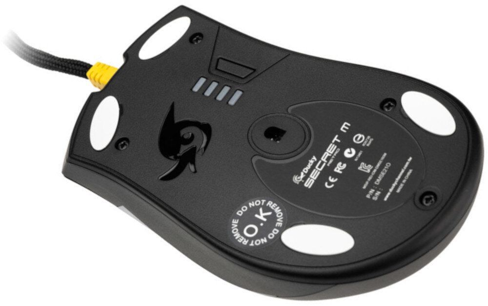 Mysz DUCKY Secret M Retro sensor precyzja czułość rozdzielczość przełączniki jakość przyciski