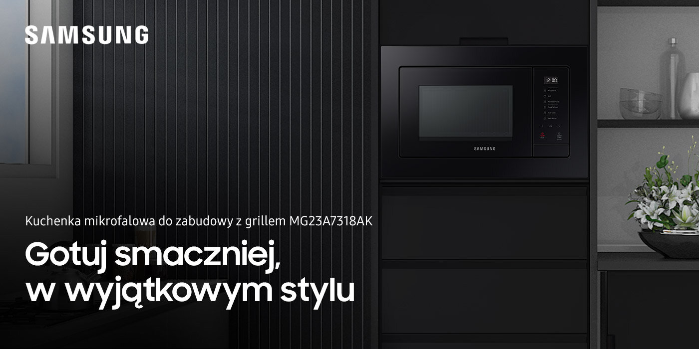 Kuchenka mikrofalowa Samsung MG23A7318AK dostępna w Media Expert