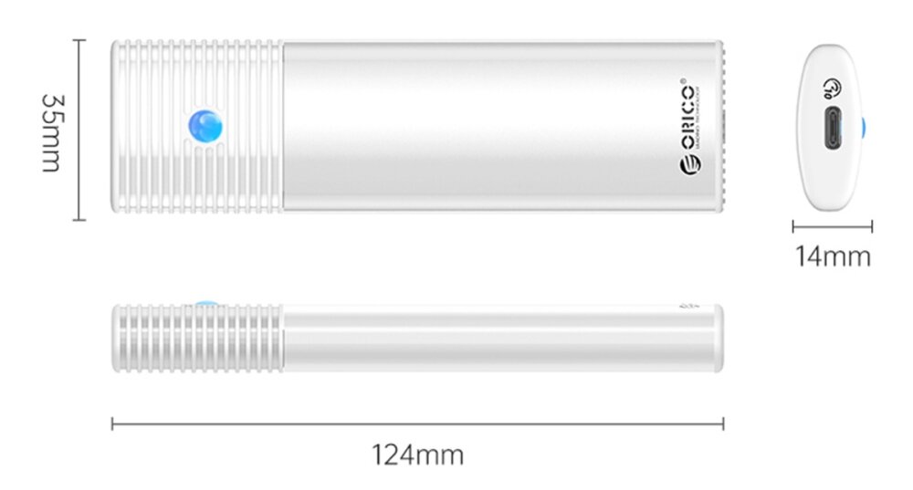 Obudowa dysku ORICO PWDM2-G2 pojemność przechowywanie filmy dyski szerokość obsługa przesył dane dyski interfejs szybkość zestaw ciepło odprowadzanie stabilizacja konstrukcja aluminium PVC TRIM UASP