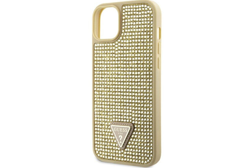 Etui GUESS Rhinestone Metal Logo do Apple iPhone 14  luksus wytrzymałość marka elegancja styl wyrafinowanie