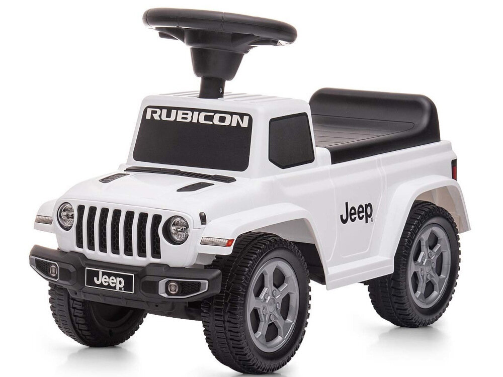 Jeździk MILLY MALLY Jeep Rubicon Gladiator Biały atrakcyjny dein funkcjonalny wspiera rozwoj fizyczny i motoryczny bezpieczna atrakcyjna zabawka