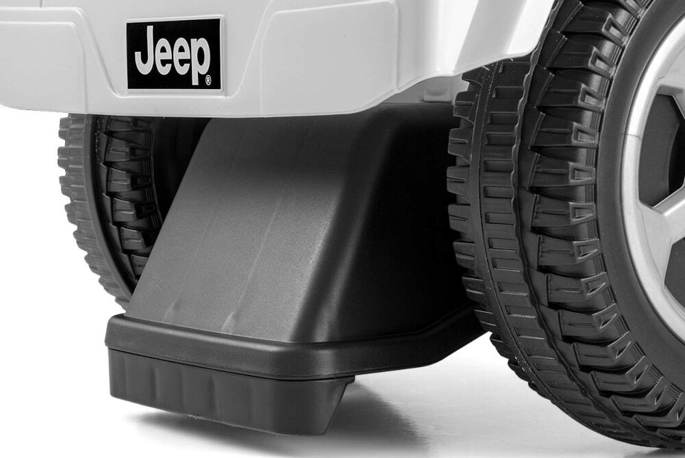 Jeździk MILLY MALLY Jeep Rubicon Gladiator Biały zasilanie dwie baterie AA zabezpieczenie przed wywroceniem sie pojazdu