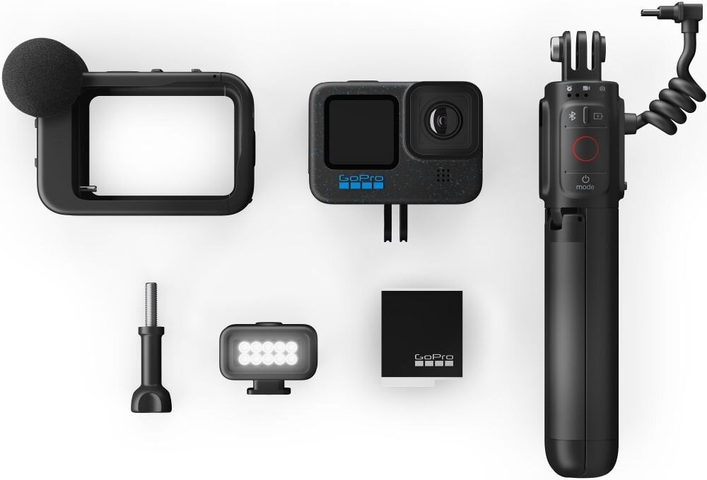 Kamera sportowa GOPRO HERO12   sport montaż nagrywanie stabilizacja montaż edycja filtry ostrość śledzenie tryby bateria akumulator zasilanie ładowanie rozdzielczość filmy obudowa odporność wielkość łączność sterowanie 