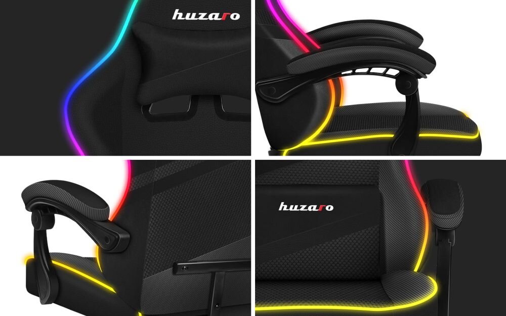 Fotel HUZARO Force 4.4 RGB wygoda gry funkcje siedzenie design
