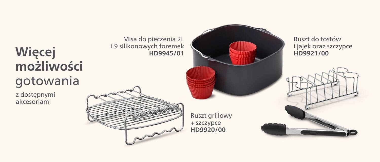 Dostępne pasujące do Airfryer Ovi Dual Basket akcesoria