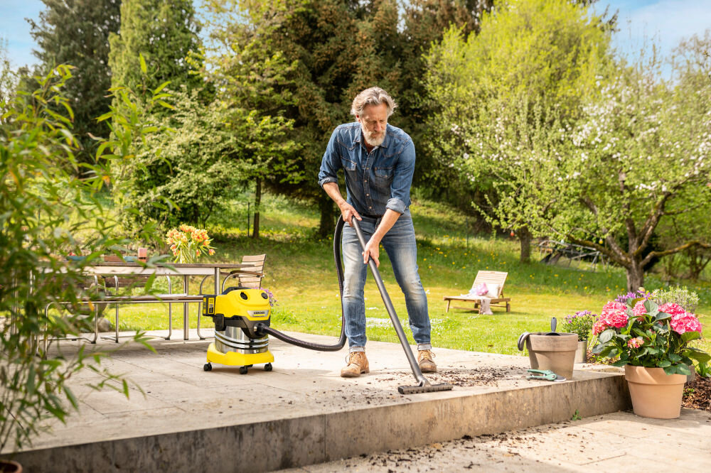 Odkurzacz KARCHER WD 4-18 S Dual Battery Set V-20/22 1.628-626.0 2 kompleksowe sprzątanie taras czyszczenie trudne zabrudzenia ogród