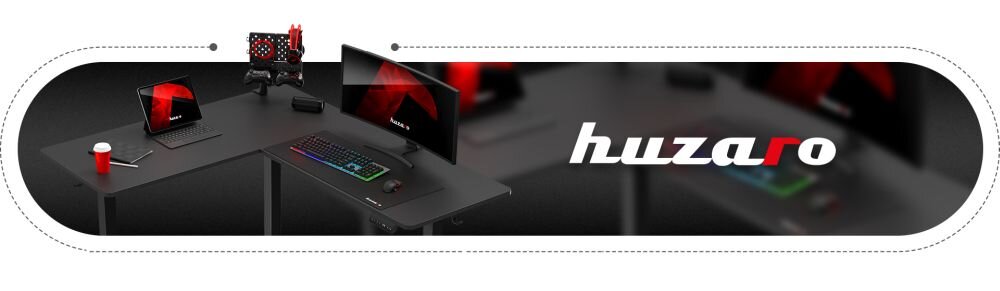 Biurko HUZARO Hero 9.5 stanowisko pracy elektryczne narozne