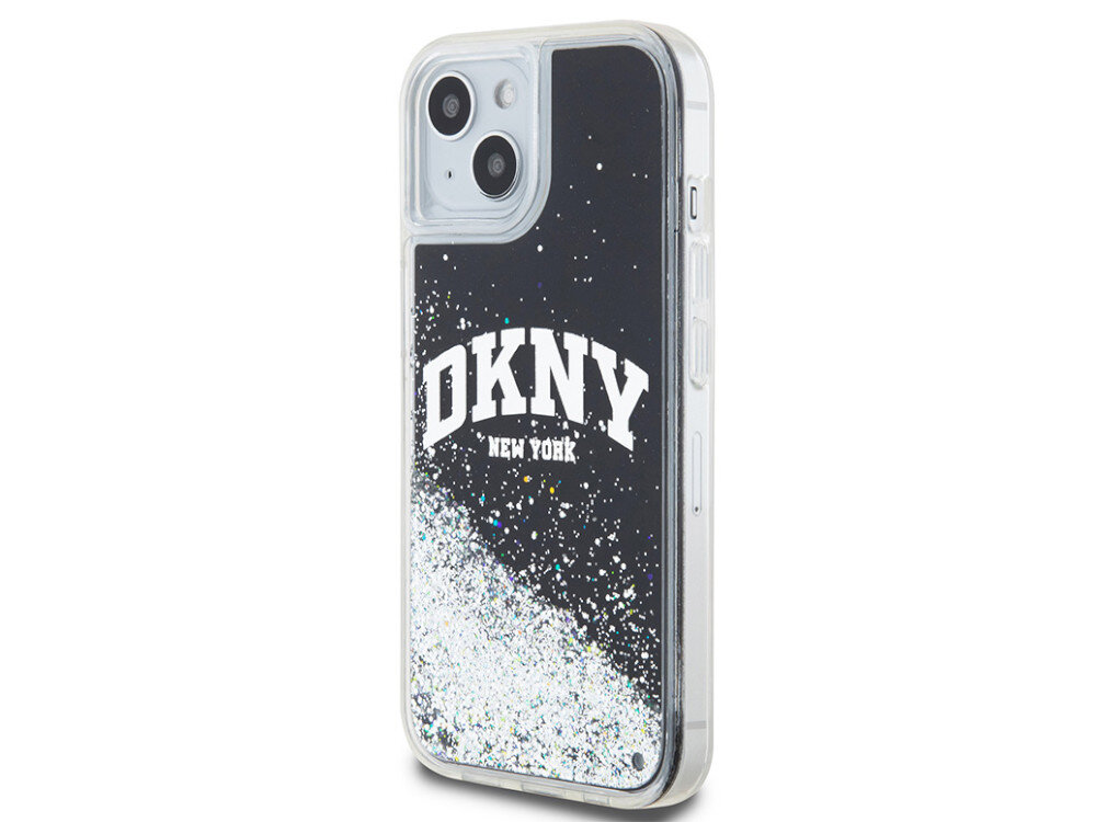 Etui DKNY Liquid Glitter Big Logo idealnie przylega do Twojego telefonu skutecznie amortyzuje wstrząsy