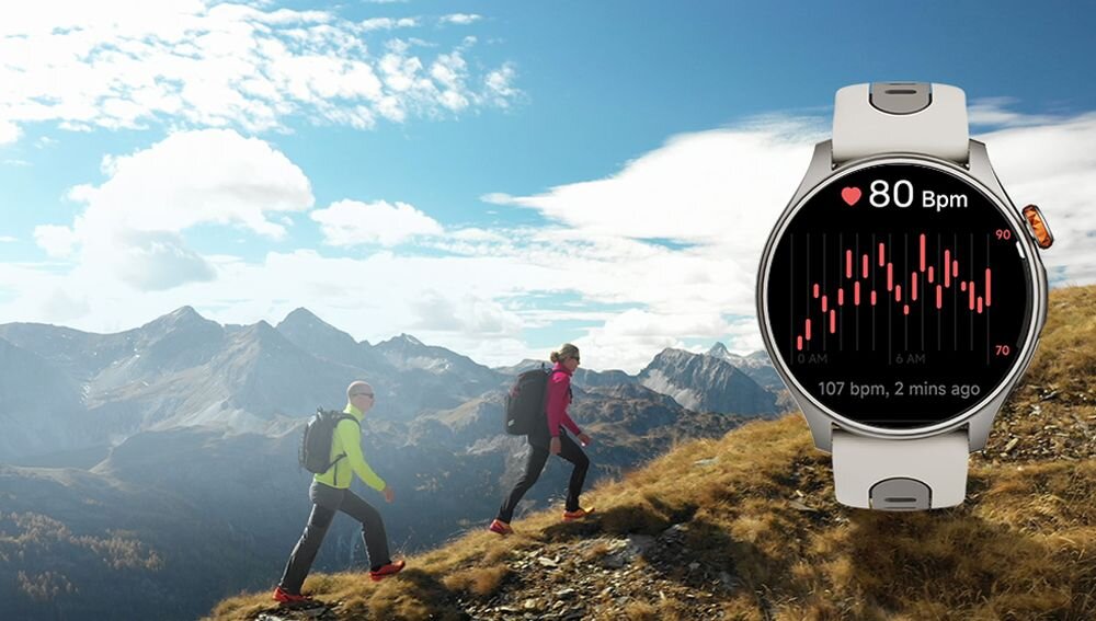 Smartwatch MYPHONE Watch Adventure parametry tlen krew monitorowanie sres hrv