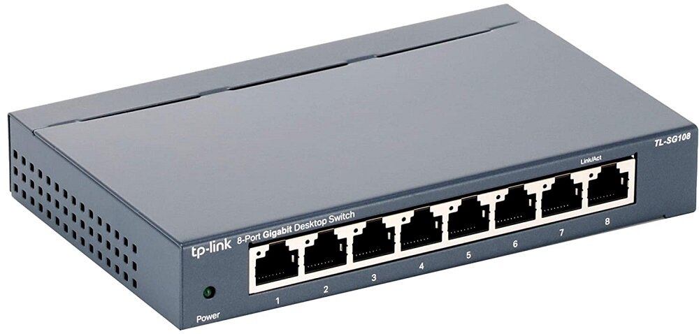 Switch TP-LINK TL-SG108 - montaz 