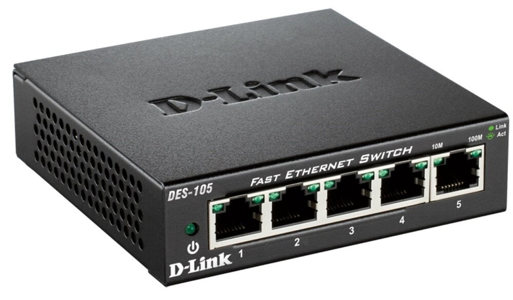 Switch D-LINK DES-105 - Prosta obsługa niezarządzalny przełącznik