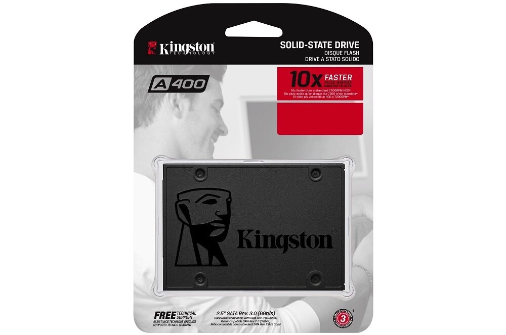 Dysk KINGSTON A400 240GB SSD - pojemność 960 Gb swoboda użytkowania komfort