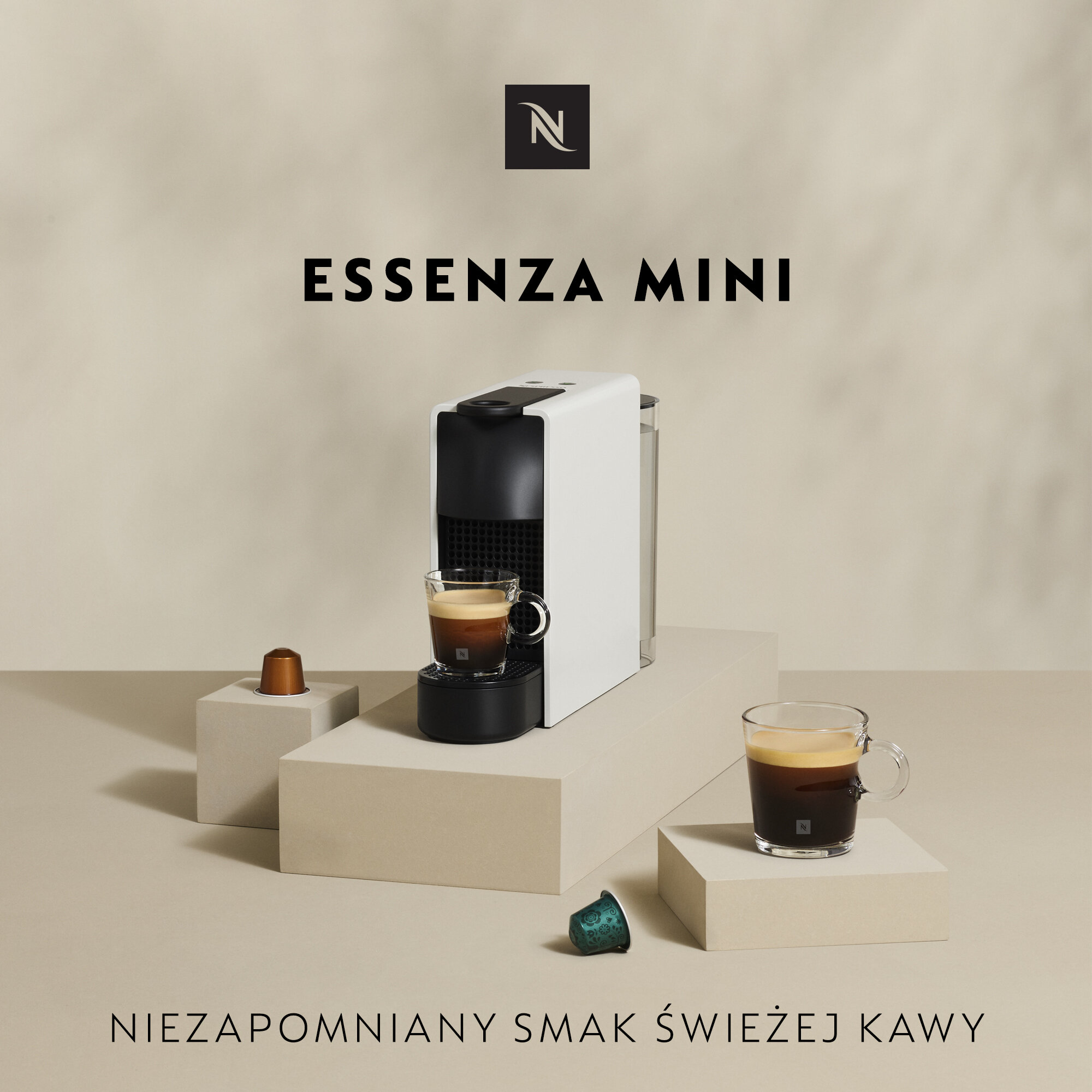 Ekspres KRUPS Nespresso Essenza Mini XN1101 Biały – sklep