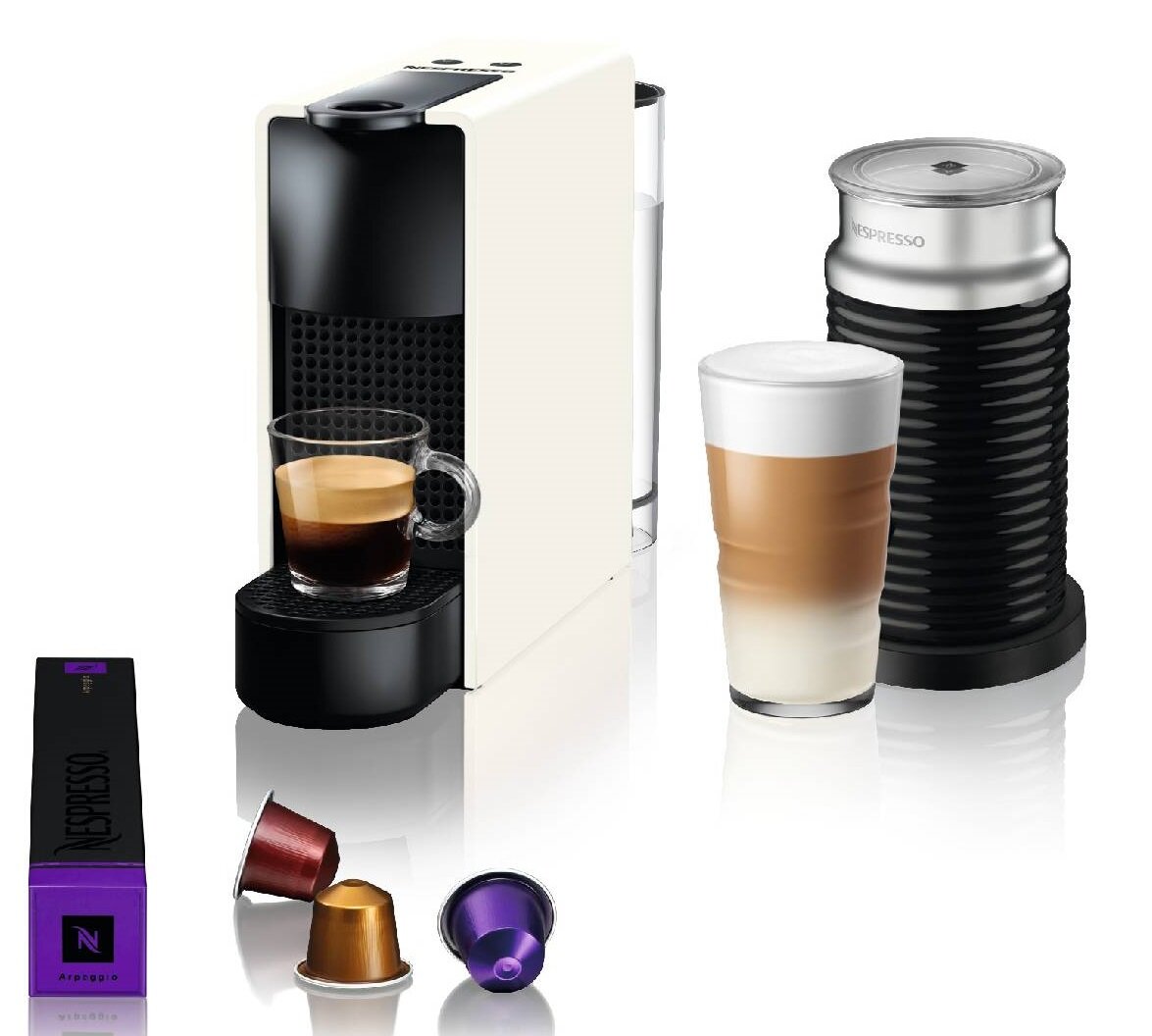 Ekspres KRUPS Nespresso Essenza Mini XN1111 Biały + Spieniacz
